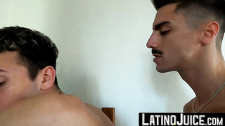 LatinoJuice.com - Skinny twink Dimitri hole nailed by Princeso after sloppy BJ