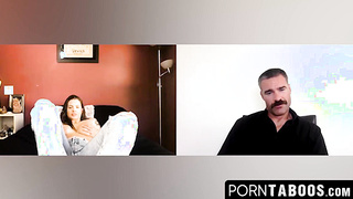 PornTaboos.com - Big tits inked Keisha Grey strips and stuffs her pussy with a massive dildo