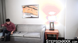 StepsonXXX.com - Cute stepson JJ Romeo bred by buffed stepdad Jax Thirio