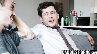 DaddiesPorno.com - Stepdaddy helped me prepare for my interview with a hot fuck