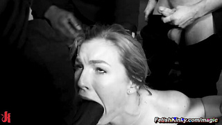 Compilation of five BDSM gangbang sex