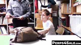 Perps4Sale.com - Smooth Twink Barebacked by two horny cops for Stealing