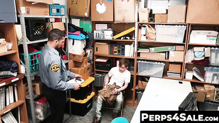 Perps4Sale.com - Smooth Twink Barebacked by two horny cops for Stealing