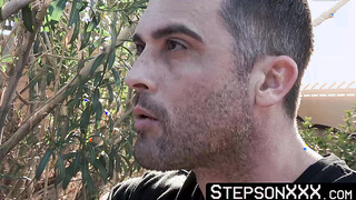 StepsonXXX.com - I wrestled my beefy stepdad Sean Duran into sucking my stiff dick