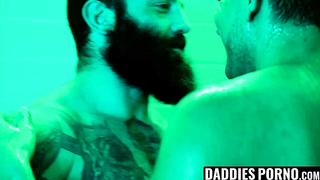 DaddiesPorno.com - DILF seduces stepson in the shower during a hot summer day