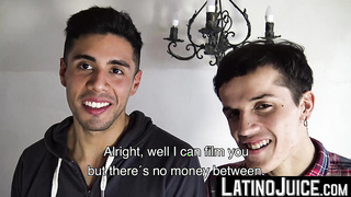 LatinoJuice.com - Latino Nicolas and Francis showered with my gooey cum after worshipping my cock