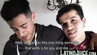 LatinoJuice.com - Latino Nicolas and Francis showered with my gooey cum after worshipping my cock