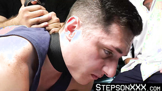 StepsonXXX.com - Athletic dude Josh Hunter experienced mustached Max Ferros deep thrusting