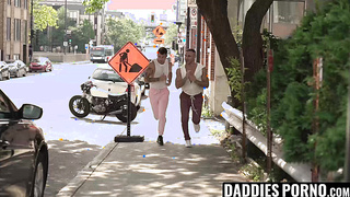 DaddiesPorno.com - Inked stepson gave his stepdad an unforgettable blowjob