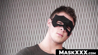 MaskXXX.com - Good looking stud's solo masturbation with cock pulling fun