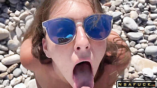 Beautiful skinny 18yo Teen fucks outdoor