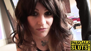 Hardcore British babe riding rough cock for cum in mouth