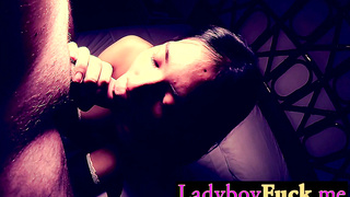 Cute Thailand ladyboy sucking big cock