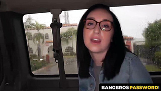 BangbrosPassword.com - Scarlett gets her pussy banged in the city bus by a stranger
