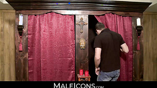 MaleIcons.com - Young Casey More held down and fucked by hunky Ty Roderick's hard cock