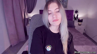 Busty Ukrainian teen flashes pussy