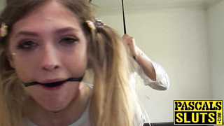 BDSM fetish UK babe Rhiannon Ryder fucked in hot missionary