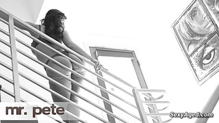 Huge tits stunning mom dp fucked