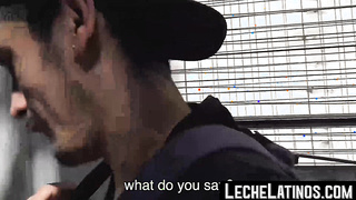 LecheLatinos.com - Wild pickup sex leads to a barebacked Latino's intense fuck and facial
