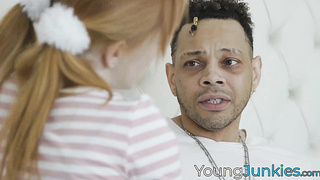 Yellow haired Madi Collins craves a huge cock so I shoved mine into her