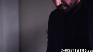 DarkestTaboo.com - A hot brunette's pussy licked and fingered by her kinky bosses