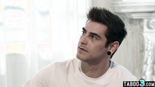 Stepson has to cheer up asian MILF mom