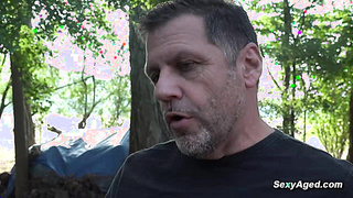 Stepdad fucks teen at the park