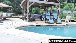 Perps4Sale.com - Aiden Asher and jock Jax Thirio having poolside barebacking