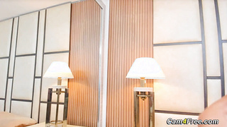 Petite Slut Babe Fucks her Pussy with a Dildo