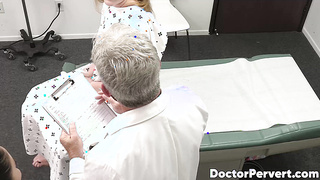 Naughty Liv Revamped and her friend Samantha Reigns taste the doctors cock juices