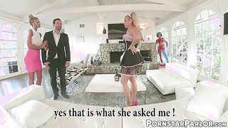 MILFs Courtney Taylor and Savana Styles loudly moan in threesome sex