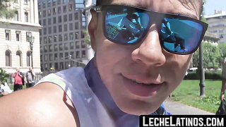 LecheLatinos.com - Pretty young Latino barebacked and fed cum in a steamy POV encounter