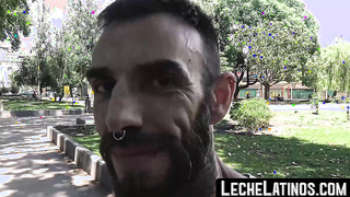 LecheLatinos.com - Bearded Latino's POV raw fuck session with a horny top