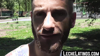 LecheLatinos.com - Bearded Latino's POV raw fuck session with a horny top