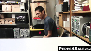 Perps4Sale.com - Skinny gay teen suspect blows cops huge cock to get home