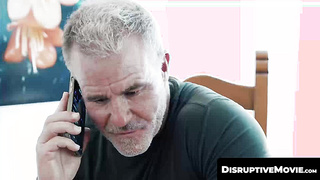 DisruptiveMovie.com - Stepdad Dale Savage deepthroats stepson Brandon Anderson's massive cock