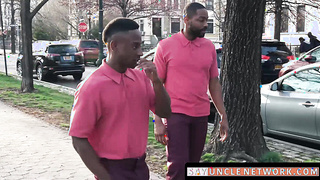 SayUncleNetwork.com - Ebony beast ravages white boy's tight hole with raw power