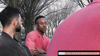 SayUncleNetwork.com - Ebony beast ravages white boy's tight hole with raw power