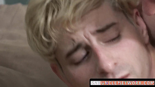 SayUncleNetwork.com - Twink has his ass rimmed by stepbro before a bareback fucking