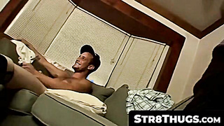Str8Thugs.com - Straight thugs get off and shoot cum loads from their balls in group play