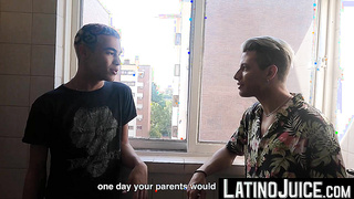 LatinoJuice.com - Skinny twink Ayun rammed by straight Latino Edipo Rey