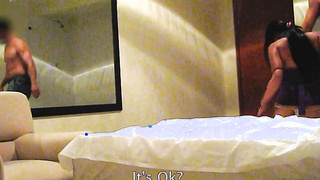 Tourist destroying a latina sluts pussy