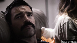 I felt my stepuncles cock against my ass