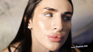 Goddess Latina Trap Loves Sucking Her Dildo Toy