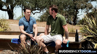 BuddiesNextDoor.com - Mark buries his hungry virgin cock deep into Graham's hot eager ass