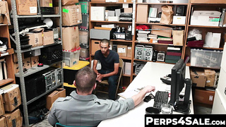 Perps4Sale.com - Attractive Security Officer Raw Fucks Skinny Shoplifter