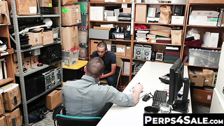 Perps4Sale.com - Attractive Security Officer Raw Fucks Skinny Shoplifter