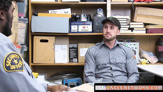 SayUncleNetwork.com - Security officer disciplined and barebacked by his black boss