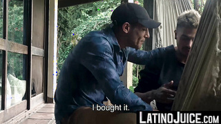 LatinoJuice.com - I skillfuly used my wet tongue to lick and swallow Daves thick long cock