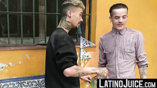LatinoJuice.com - I skillfuly used my wet tongue to lick and swallow Daves thick long cock